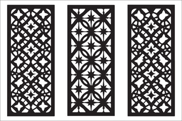 Laser cut, vector design, dxf, svg, eps, decorative panel, wall art, interior decor, metal cutting, wood engraving, ornamental pattern, architectural design, wrought iron, mdf panel, stencil art,