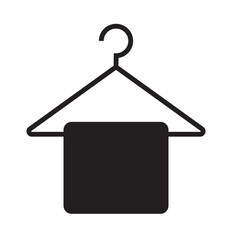 Hanger with cloth icon. Element of tailor, clothier. Premium quality graphic design icon. Signs and symbols collection icon for websites, web design, mobile app 