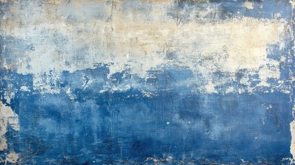Obraz premium Urban grunge-inspired textured blue backdrop with subtle fading and rough edges.
