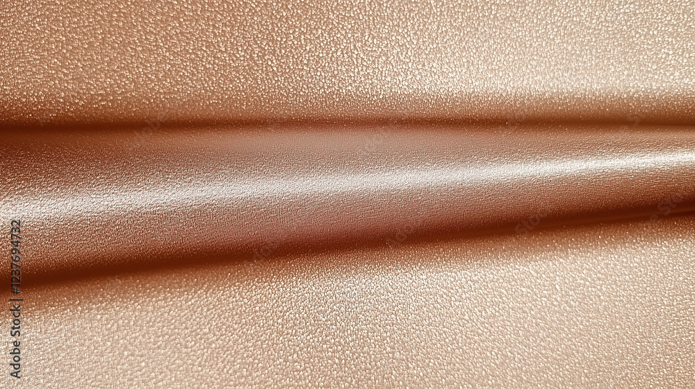 Poster smooth, polished metallic surface with a rich brownish-gold hue, reflecting light and creating subtl
