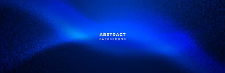 Abstract dark blue wavy with light curved lines. Vector background design
