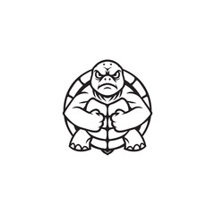 Turtle mascot template