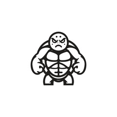 Turtle mascot template