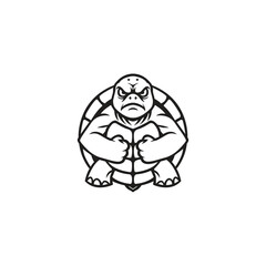 Turtle mascot template