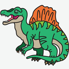Cool and cute spinosaurus Dinosaur Cartoon