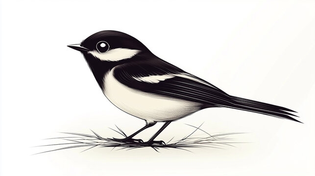 vireo bird logo, simple and beauty, asymmetrical, Black lines on white background --ar 16:9 --stylize 750 --v 6.1 Job ID: eb2176f7-5245-48a0-bbe3-f9b0f2f5370c