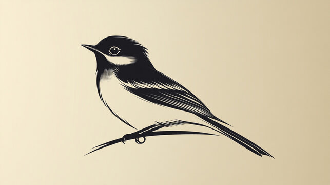 vireo bird logo, simple and beauty, asymmetrical, Black lines on white background --ar 16:9 --stylize 750 --v 6.1 Job ID: eb2176f7-5245-48a0-bbe3-f9b0f2f5370c
