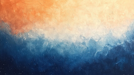 Fototapeta premium A breathtaking celestial background, with a radiant explosion of warm and cool tones--midnight blues, fiery oranges