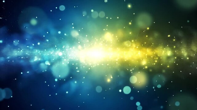 A mesmerizing abstract background featuring a soft, glowing bokeh effect interspersed with shimmering stardust