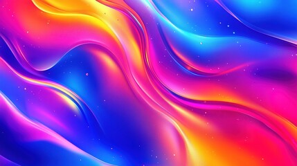 Vibrant Abstract Background  Swirling Colors  Neon Hues  Fluid Design