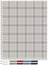 Plaid fabric pattern, blue, brown, cream, seamless for textiles, and for designing clothes, skirts or decorative fabrics. Vector illustration.