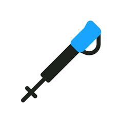 poles flat icon color illustration