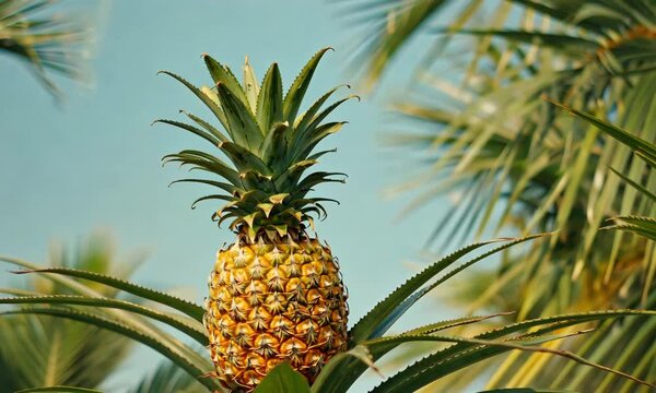 Close up of pineapple video background