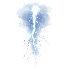 blue lightning flashes on a plain white background. PNG file