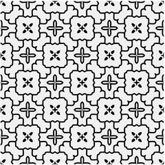 Seamless pattern with repeating abstract shapes.Black and white texture.Design element for prints, decoration, cover, textile,wallpaper, background, wrapping paper, clothing, fabric, package, cards.