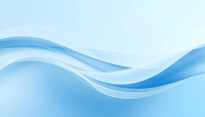 Fototapeta premium Abstract blue waves, fluid dynamic shapes, smooth gradient background, aquatic theme, digital art, minimalist design, flowing lines, underwater atmosphere, soft lighting, ethereal texture, computer ge