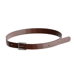 Leather Belt with Simple Buckle