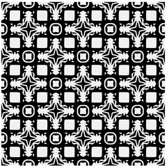 Seamless pattern with repeating abstract shapes.Black and white texture.Design element for prints, decoration, cover, textile,wallpaper, background, wrapping paper, clothing, fabric, package, cards.