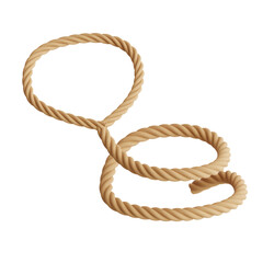Lasso Rope with Coiled Loop