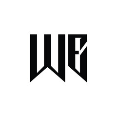 WE monogram logo design letter text name symbol monochrome logotype alphabet character simple logo