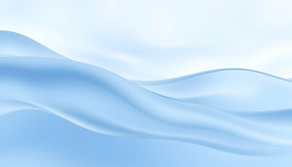 Fototapeta premium Abstract blue waves, fluid dynamic shapes, smooth gradient background, aquatic theme, digital art, minimalist design, flowing lines, underwater atmosphere, soft lighting, ethereal texture, computer ge
