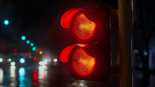 traffic light on the street - Powered by Adobe