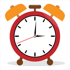 alarm clock isolated on white background