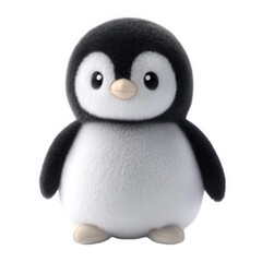 Fototapeta premium A plush penguin toy