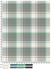 Plaid fabric pattern, blue, brown, cream, seamless for textiles, and for designing clothes, skirts or decorative fabrics. Vector illustration.