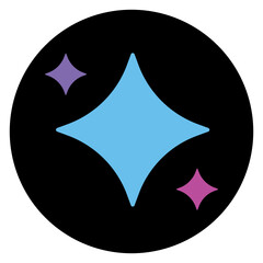 Artificial intelligence star app logo
