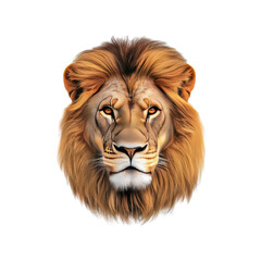 Fototapeta premium Majestic Lion Head Portrait A Symbol of Strength and Power