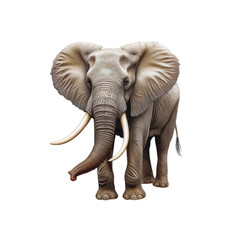 Obraz premium Majestic African Elephant Portrait Powerful Symbol of Wildlife