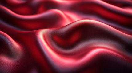 Obraz premium Waves of deep red fabric create a luxurious texture in soft light