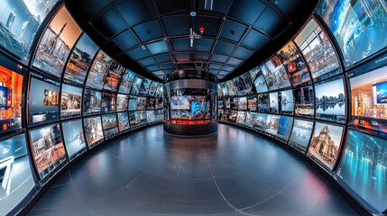 360-degree cameras capturing immersive, spherical video and images, providing interactive virtual tours, immersive experiences, and panoramic content for industries such as real estate and tourism.