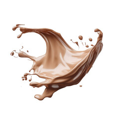 Fototapeta premium Brown coffee splashes water droplets