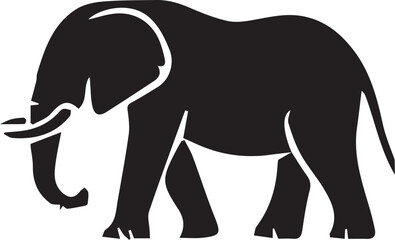 Fototapeta premium elephant silhouette vector
