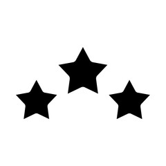 Obraz premium three stars vector icon