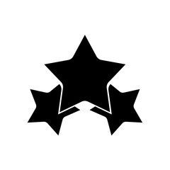 three stars vector icon