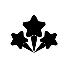 three stars vector icon