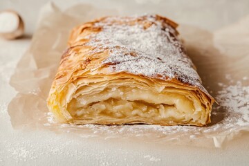 Delicious Puff Pastry Dessert With Sweet Filling