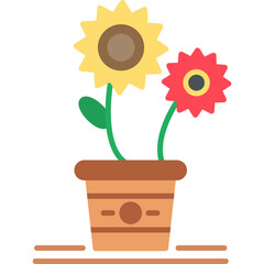 Obraz premium Flowers Icon
