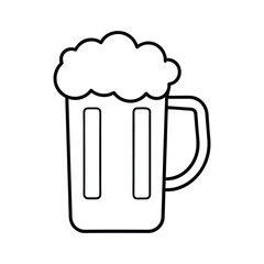 mug of beer vector illustration