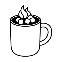 cup of coffee vector illustration