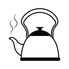 teapot isolated on white vector illustration