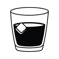 glass of water vector illustration