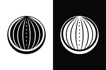 Watermelon Clipart Icon. Bold Silhouette Vector Design. fruit, watermelon, juicy, slice, icon, food