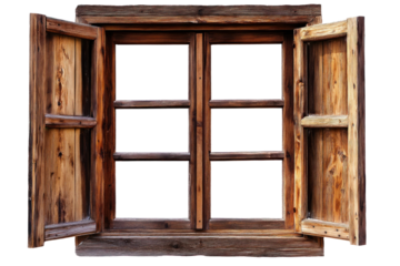 old wooden window Transparent png