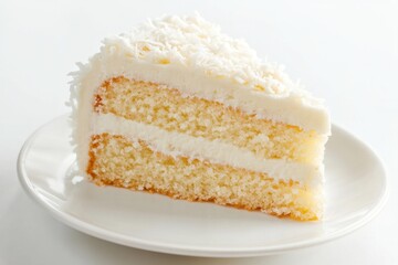Delicious Two Layered Coconut Cake Slice