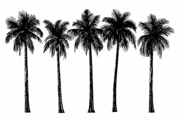 palm trees silhouettes