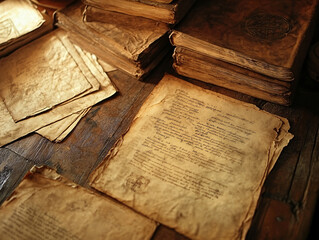 ancient transcripts historical manuscripts aged parchment documents antique books old paper texture medieval script vintage research archival history ink stain page relic rare note desk text old quill
